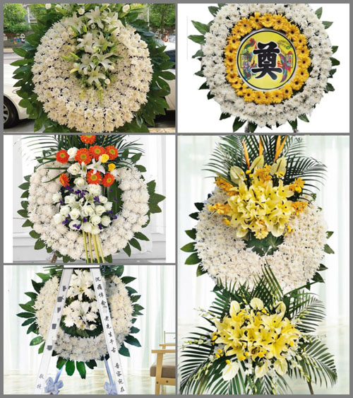 安徽黄山市休宁县源芳乡花圈速递