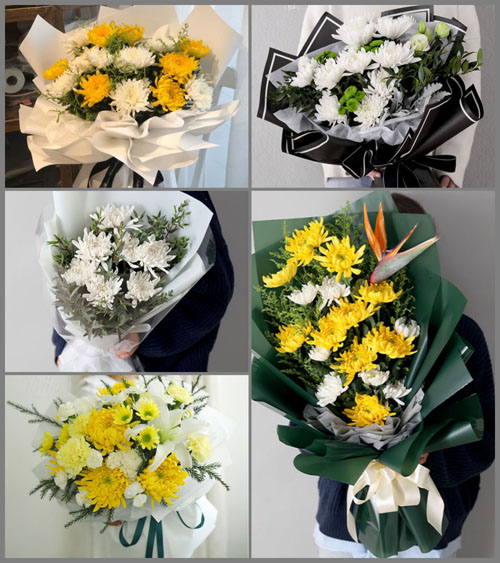 安徽黄山市休宁县源芳乡白事花束代送